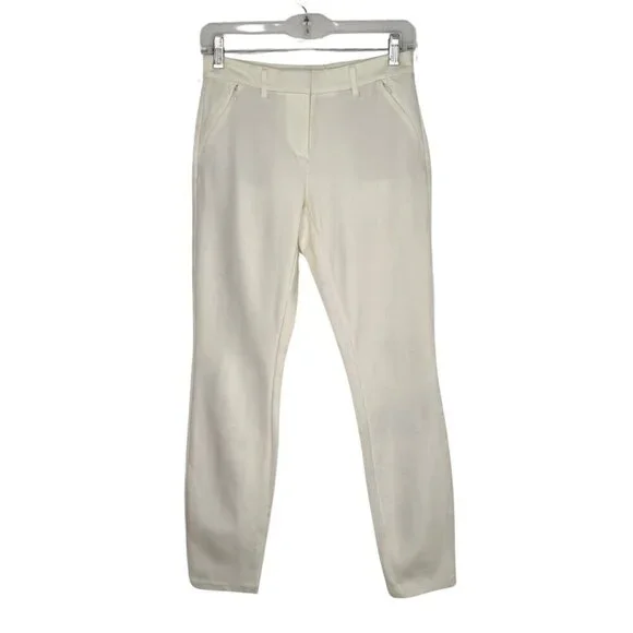 White House Black Market White Skinny Leg Stretch Pants, Size OR/XS #272 - Picture 2 of 12